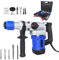 1800W SDS Electric Hammer Drill | 230V Max Breaker | 4500RPM Demolition Tool | 3 Function and Adjustable Soft Grip Handle | 25J Concrete Breaker | 2.2m Cable with Plug | Heavy Duty Rotary Hammer