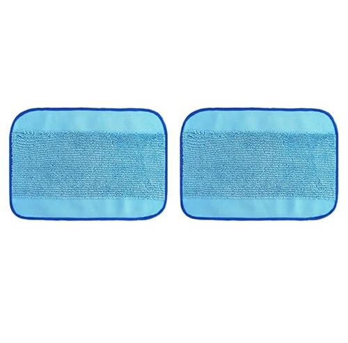 QASULER Mikrofaser-Mopptuch, for iRobot, for Braava 320 380 380T 390 390T Mint 4200 5200 5200C Roboter-Staubsauger-Ersatzzubehör Wischpad für Roboterstaubsauger(2pcs)