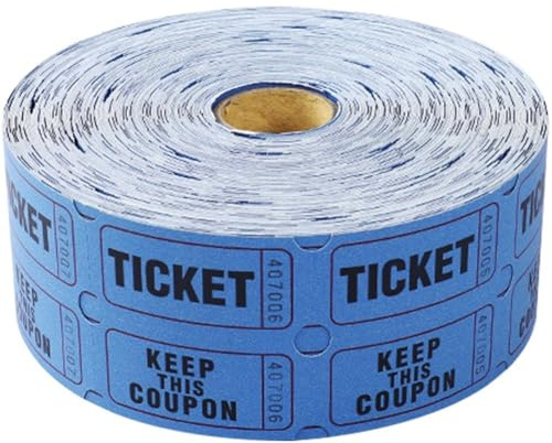 Stakee 1 000 Tickets De Tombola, Rouleaux Doubles, Étiquettes pour Événements, Participations, Récompenses De Classe, Prix
