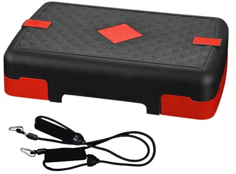 Step Aerobics, bärbar multifunktionell tränare - justerbar bricka för, gym, fitness