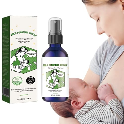 Milk Pumping Spray,Spray per Estrazione del Seno,Sprays Idratante per il Seno,Sprays Lubrificante per Pompa per L'allattamento al Senos,per Estrazione del Latte Che Sblocca i Capezzoli