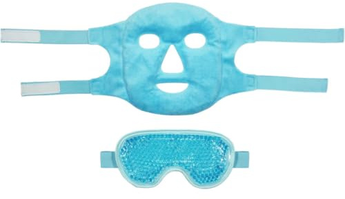 Masque Compressé Froid Yeux Réutilisable en Gel Pvc 1 Set | Masque Oculaire à Compresse Froide, Soulage le Gonflement, Usage Maison et Salon de Beauté
