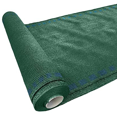 Rebecca Mobili Lámina de sombreo, Cortavientos para Exteriores, Hdpe, Verde, Transpirable Anti UV - Tamaño AxAN: 1,5 x 25 MT - Art. RE6693