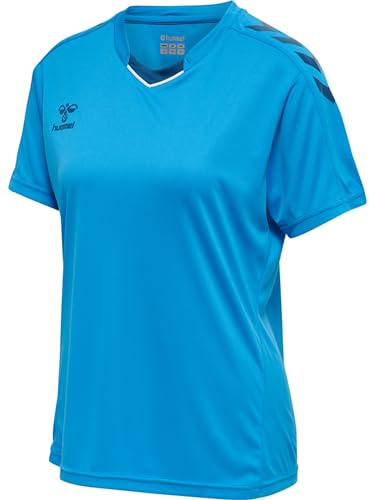 Hummel Femme Hmlcore Xk Poly Jersey S/S T-Shirt, Bleu Danube, M EU