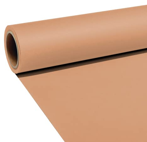 Joby Seamless Creator Background Paper, Photography Backdrop for Videos, Streaming, Interviews, Backdrops for Photoshoot, Photography Props, Size 1.35X11m, Bohemian Brown