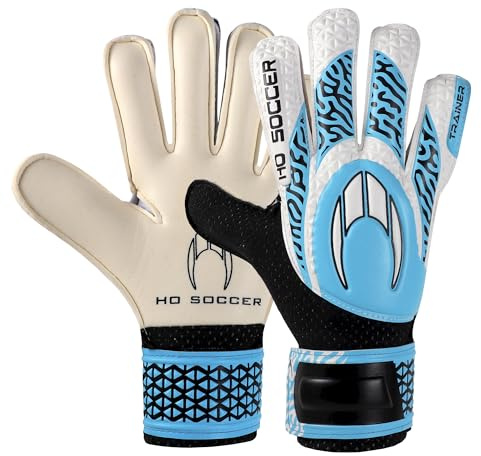 HO Soccer Trainer Arena Blue Gants de Gardien de But Unisexe pour Enfant Bleu/Noir Taille 4