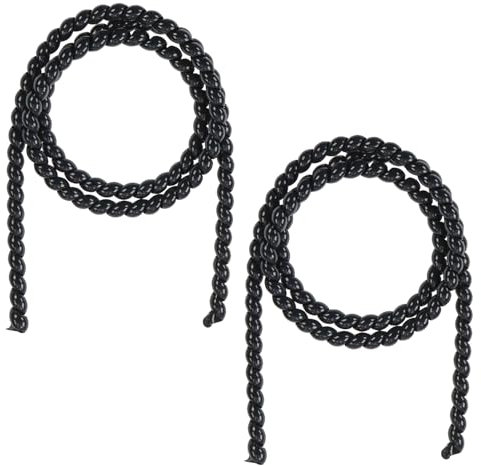 Bettli Black Cable Tidy Sleeve,2 x 90cm Cable Management Scooter Spiral Cable Wrap Cable Protector Tube E-Bike Cable Organizer Wire Tidy Covers for Cables on Home or Office