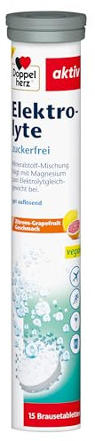 Doppelherz Elektrolyte - Trägt mit Magnesium zum Elektrolytgleichgewicht sowie zur Verringerung von Müdigkeit bei - Brausetabletten mit Zitronen-Grapefruit Geschmack