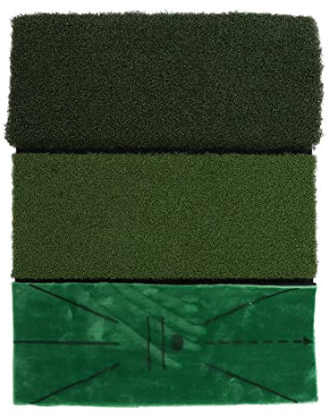 Tappetino Da Allenamento Golf 3 in 1, Erba Sintetica, Multistrato - Analisi Colpo Precisa, Base Antiscivolo, Ideale per Pratica All'aperto