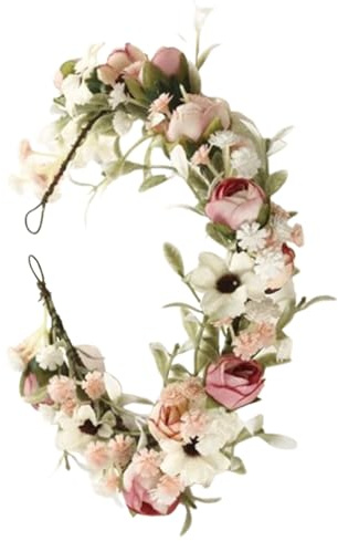Brautblumenkrone – rumsavdelare för blomsterkrans, dekorativ hårkrans, Romantisk accessoar på himlen, fotoshooting eller fest, leicht und bequem | Blumenfeen Kra