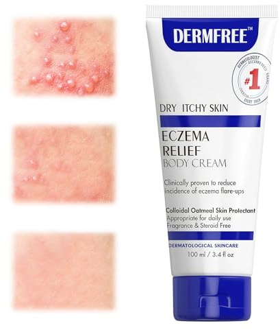 100g Crème Eczéma, crème de soin pour la peau, Apaisante Réparatrice, Soulage les démangeaisons et rougeurs, Fondante Non Collante, Utilisable sur différentes parties du corps