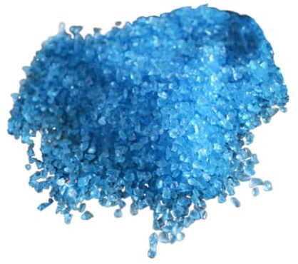 Cabilock Piedras de Vidrio Decorativas para Pecera de 500 G, Grava Fina Azul de Vidrio Natural Que No Se Desvanece, Adecuado para Decoración de Acuarios y Bodas Playa