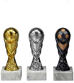 RaRu 3er-Serie Fussball-Pokale mit Ihrer Wunschgravur