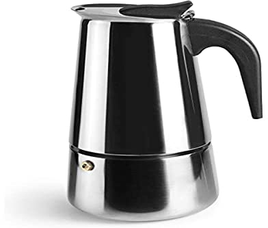 IBILI - Cafetera express Moka, 10 tazas, 460 ml, Acero Inoxidable, Apto para inducción