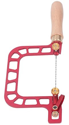 Seghetto traforo multifunzionale con impugnatura rossa, lavoro rapido e preciso per creazione gioielli