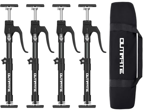 OUTIMATE Third Hand Support Pole Heavy Duty, Cabinet Jacks for Installing Cabinets with 200 LBS Capacity and Expand from 15-4/5 to 23-3/5 in, 4-PC