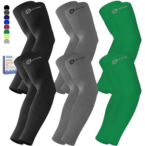BHYTAKI Cooling Arm Sleeves UPF50 UV Sun Protection Compress
