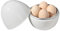 Generisch Mikrowellen-Eierkocher - 4 Eier | Mikrowellen-Eier-Dampfgarer | Hart-Weich Eierkocher | 8 Min. Schnelles Kochen | Spülmaschinenfest