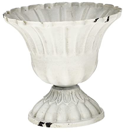 FUNOMOCYA White Vintage Iron Vase Flower Arrangement Holder Creative Decor for Home Rustic Style for Farmhouse Table Settings