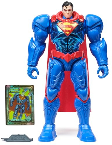 DC Comics, Metal Force Superman Action Figure, 30-cm Extra Large Super Hero Collectible Kids’ Toys for Boys and Girls Aged 4+