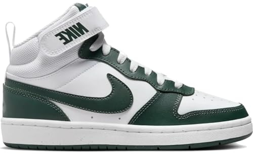 Nike Court Boroughid 2 (Gs) Basketballschuh, White/Vintage Green, 40 EU