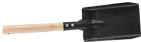 ULTECHNOVO Pala de jardinería Pala de Chimenea para Cenizas Cuadrado Herramientas de jardinería carbón Gardening Pala de Herramienta de jardín siembra de Pala de Madera Black