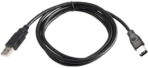 Zolynx Conector Firewire IEEE 1394 Conector Firewire de 6 Pines Adaptador de Cable de Conector Firewire IEEE 1394 de Macho A Macho USB 2.0