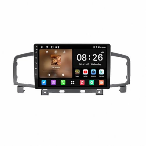 Trådlös Apple Carplay Android Auto-Skärm för Nissan Quest Elgrand E52 2011-2016 Backkamera, Spegellänk, Bluetooth, Röststyrning, Gps-Navigering, Aux, 4 Kärna 4G+64G