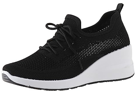 Générique Chaussures Décontractées Femmes Semelle Épaisse Respirant Mode Souple Rehaussant Confortables Légères Tendance