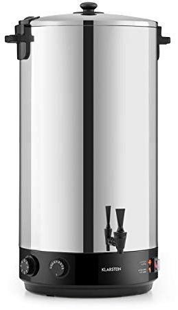 Klarstein KonfiStar 60 - Stérilisateur automatique, Distributeur boissons chaudes, 60 L, 30-110 ° C, Conservation à chaud, acier inoxydable