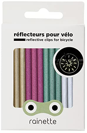 Rainette | Réflecteurs pour Roues de vélo | Multicolore | Réflexion à 360° | 12 pièces