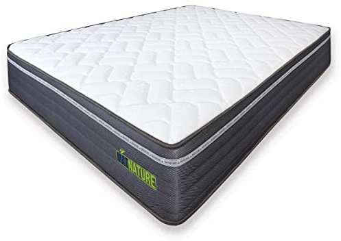 Matnature | MatFoam | Colchón Viscosoft Reversible | Firme e Indeformable | Altura 21 cm | Muy Transpirable Antibacterial | Óptima Termoregulación | Tejido Antideslizante (80 x 190 cm)