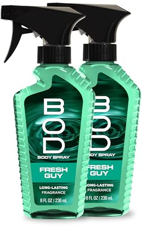 BOD man Fragrance Body Spray, Fresh Guy, 8 fl oz (Pack of 2)