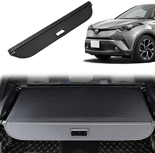 Voiture Étagère Coffre Arrière Rétractable pour Toyota C-HR CHR 2016-2019 Cache Bagages Housse Colis Cargo Rangement Partition Bouclier Couverture Accessoire