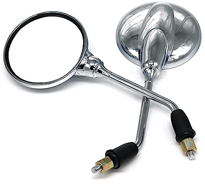 manillar espejo Para Scooter Para Espejos Laterales Traseros Para Bicicleta Eléctrica Espejo Retrovisor 8mm Espejo Motocicleta Espejos Extremo Barra Motocicleta Motocicleta Espejo Retrovisor