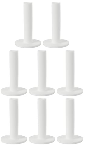 PATIKIL tee De Golf De Goma, Paquete De 8, 3.3 Pulgadas, Soportes De Práctica De Golf, tee para Campo De Práctica, Soporte De Bola De Golf Estable, Blanco