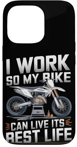 Je travaille pour que mon vélo puisse vivre sa meilleure vie en vélo tout-terrain Coque pour iPhone 13 Pro