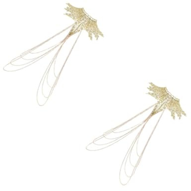 BESPORTBLE 2 Gargantillas De Cadena De Encaje Para Mujer Joyería Corporal Cadenas Para El Vientre Collar De Cadena Corporal Bisutería Cadena Corporal Joyería Para Mujer Cadenas