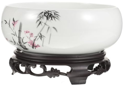 Sosoport Grand Pot Céramique et Blanc Planter Décoratif sans Drainage Pot pour Plantes Dintérieur et Hydroponie Élégant Bol Fleur de pour Jardin et Maison
