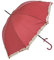 Clayre & Eef Juleeze Erwachsenen-Regenschirm Ø 90 cm Rot Polyester Punkte Regenschirm