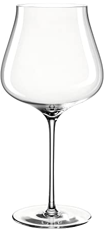 Leonardo Brunelli Burgunder-Glas 1 Stück, spülmaschinenfester Rotwein-Kelch, Wein-Glas mit gezogenem Stiel, Kelchglas für Rotwein, 770 ml, 066412