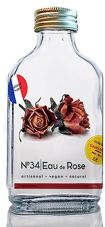 N°34 Eau de Rose - parfum floral de pétales de roses distillées - pour parfumer et sublimer vos plats et desserts - épice 100ml