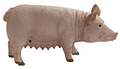 Mini Animal Adventure Replica - Maiale di Deluxebase. Figura giocattolo realistico di piccole dimensioni che rende un giocattolo ideale per bambini