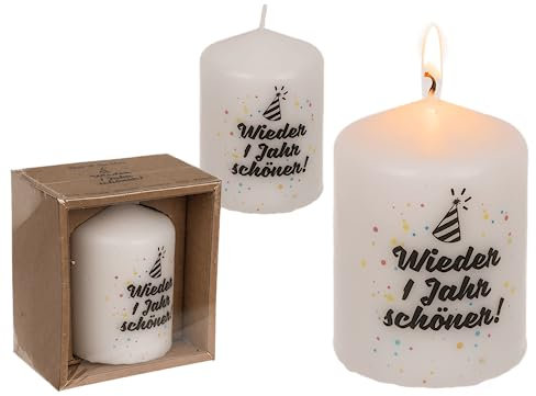 Out of the blue Geburtstagskerze Stumpen