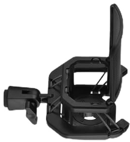 Brrnoo Porta del MICROFONO, Supporto per Ammorti di MICROFONO in Plastica Anti Vibrazione MIC PERSOTTO MIC SUCCHIO SUCCHIO CON FILTRO POP METALE Adattatore a Vite Universale per Diametro (BLACK)