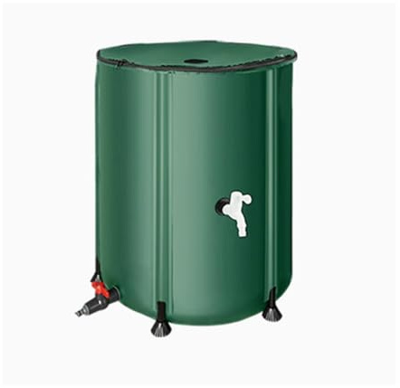 Tonneau de pluie pliable, réservoir de stockage d'eau portable, système de collecte d'eau de pluie pliable en PVC pour jardin et pelouse
