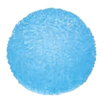Textured Stress Ball,1.57 Sensory Fidget For Kids & Adults, Malt Sugar Squishy Fidget Toys - Slow Rise Gel Ball - Stretchy Squeeze Stress Relief Balls for Anxiety(Blue)
