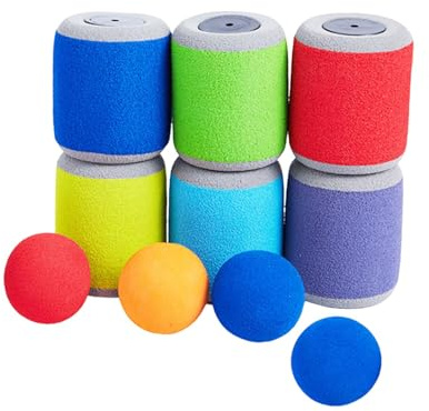 TAIZhiChen 10 Pezzi Lattine Lancio Bambini Gioco Giocattoli Lattine Palle Allenamento Sviluppo Coordinazione Mano Occhio Interazione Genitore Bambino Adatto per