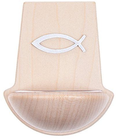 Fritz Cox Holzweihkessel mit Fisch aus Edelstahl