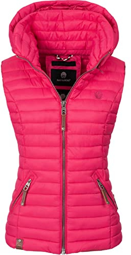 Navahoo Shadaa Gilet matelassée pour Dame mi-Saison Rose XL